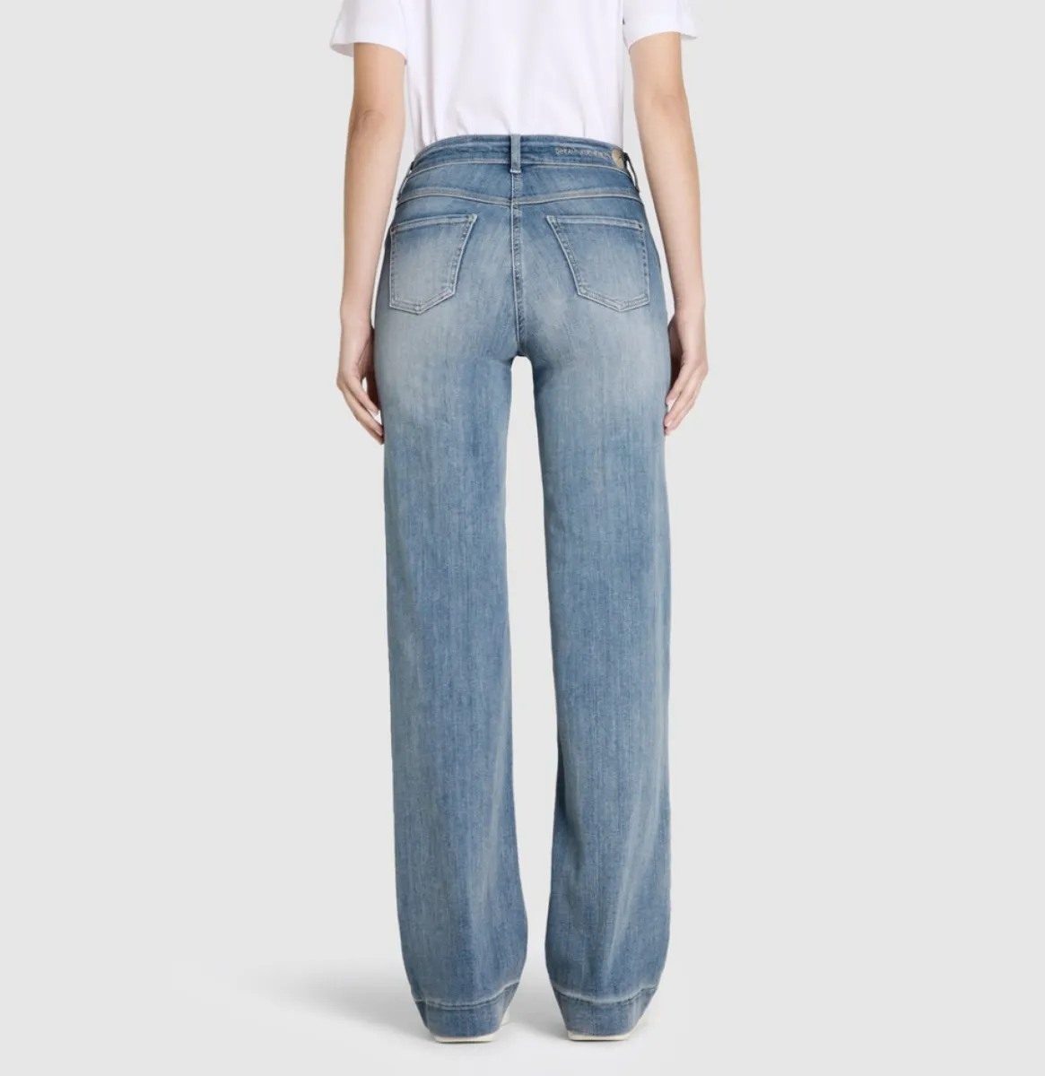 MAC-DREAM WIDE; 4; Trousers MAC Ladies-0358L543990-D403-LICHT BLAUW