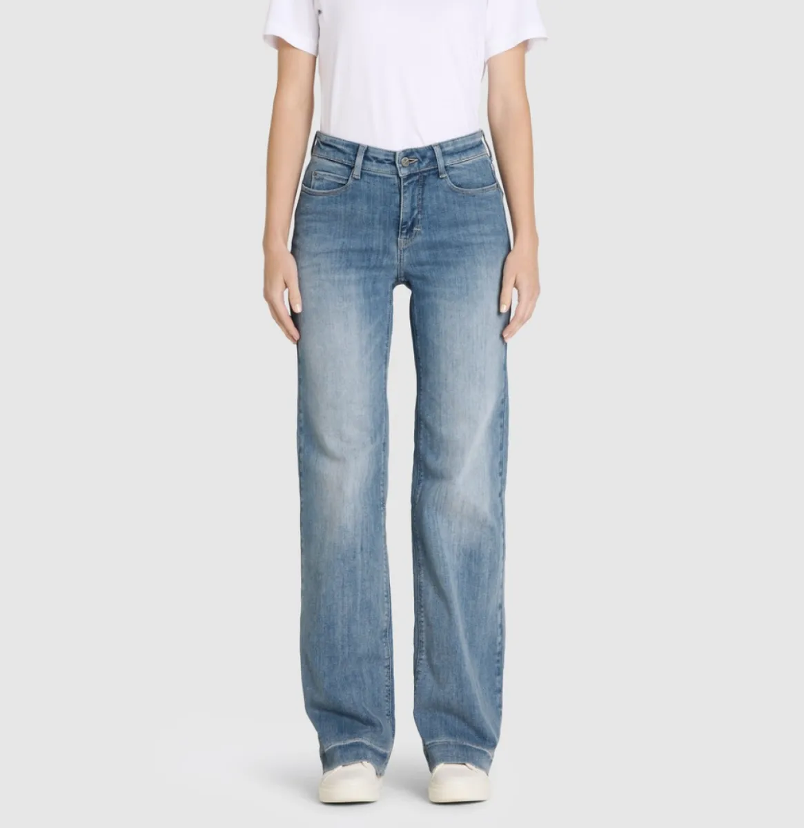 MAC-DREAM WIDE; 4; Trousers MAC Ladies-0358L543990-D403-LICHT BLAUW