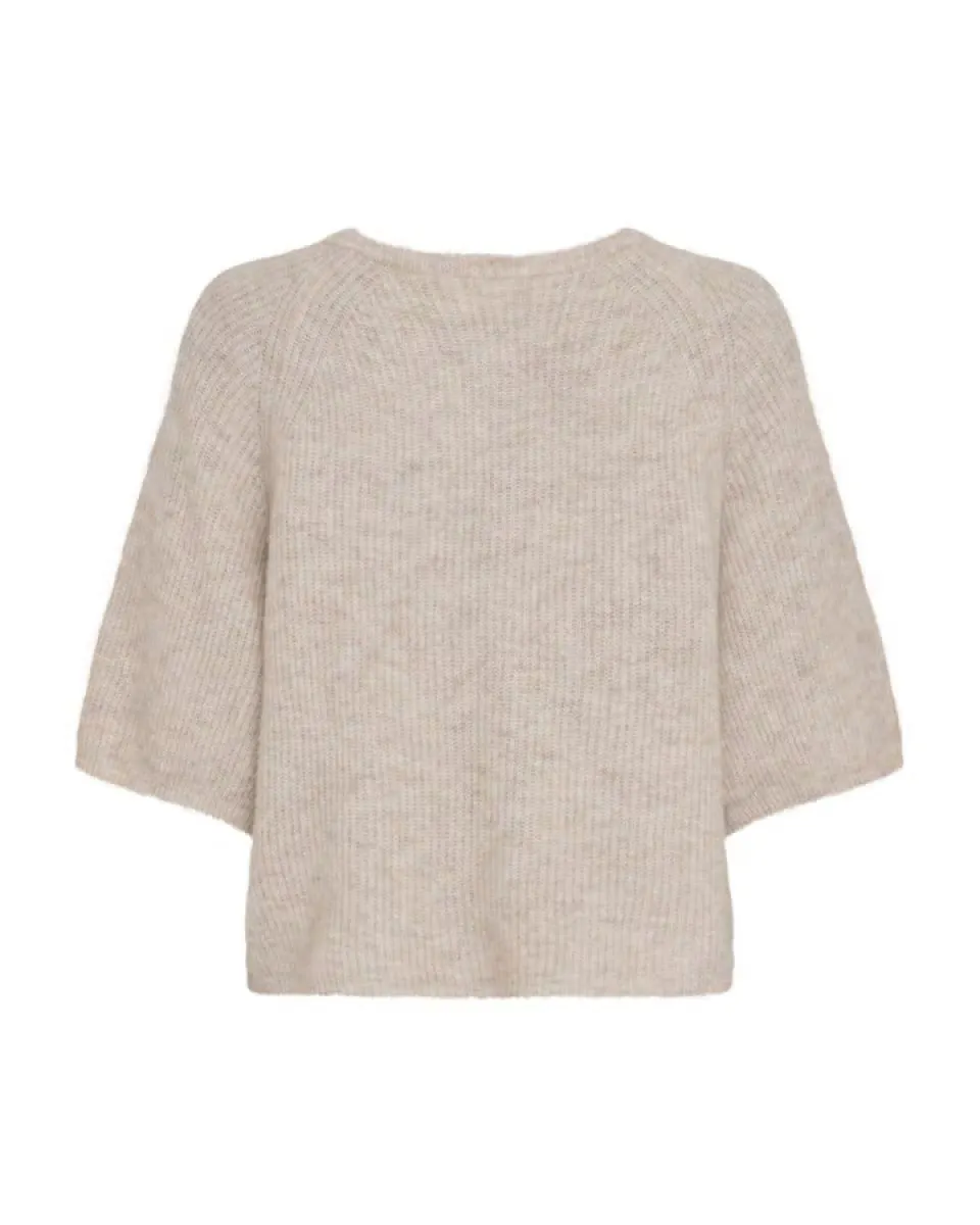 moss-copenhagen-bondie-hope-2-4-cardigan-19994-oatmeal-melange-zand-1 MOSS COPENHAGEN-Bondie Hope 2/4 Cardigan-19994-Oatmeal Melange-ZAND