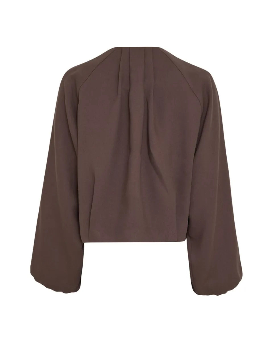 MOSS COPENHAGEN-Esteriane Jacket-20096-Hot Fudge-CHOCOLADE