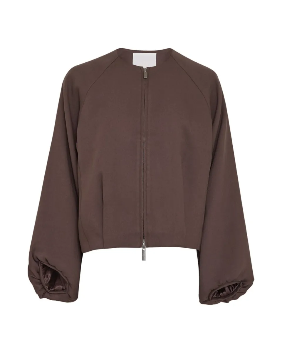 MOSS COPENHAGEN-Esteriane Jacket-20096-Hot Fudge-CHOCOLADE