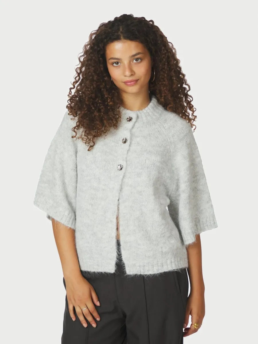neo-noir-benuta-fluffy-knit-cardigan-165816-133-grey-melange-grijs-melee-1 Neo Noir-Benuta Fluffy Knit Cardigan-165816-133 Grey Melange-GRIJS MELEE