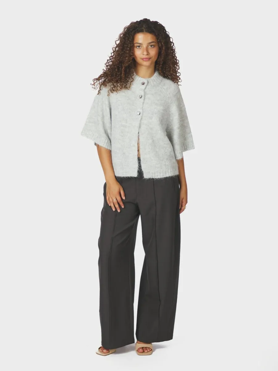 neo-noir-benuta-fluffy-knit-cardigan-165816-133-grey-melange-grijs-melee-3 Neo Noir-Benuta Fluffy Knit Cardigan-165816-133 Grey Melange-GRIJS MELEE