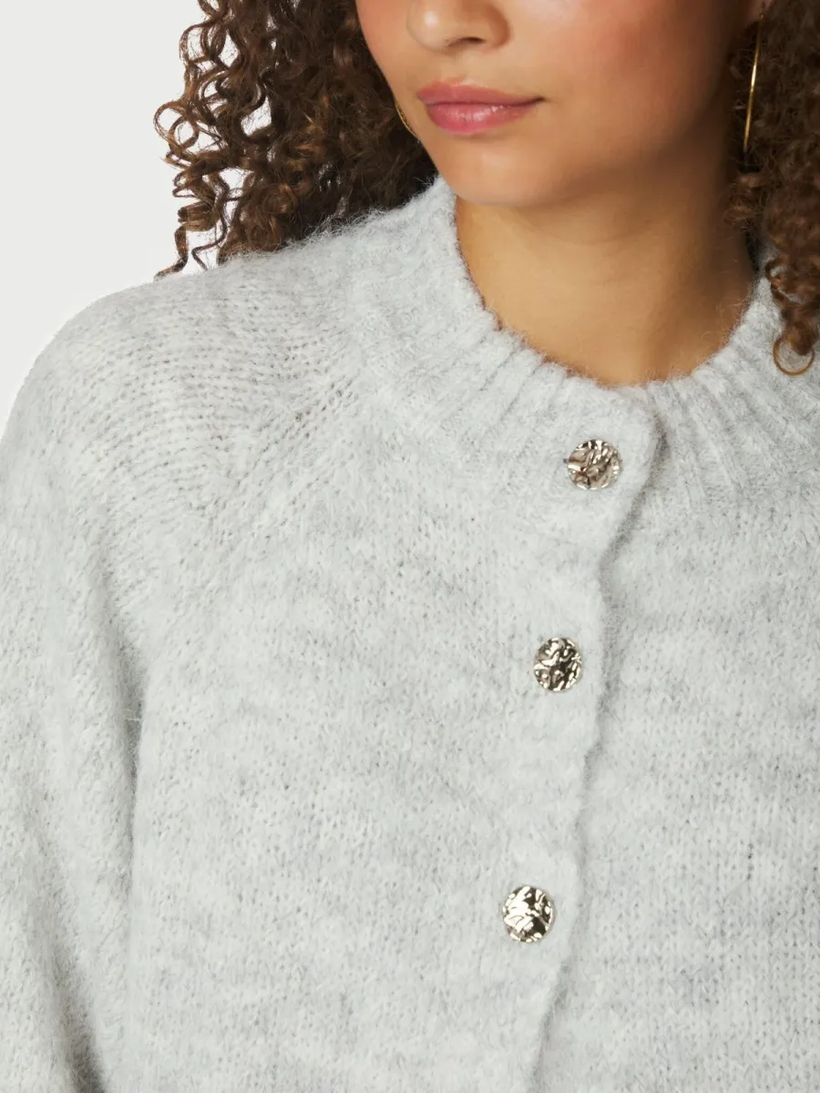 neo-noir-benuta-fluffy-knit-cardigan-165816-133-grey-melange-grijs-melee-4 Neo Noir-Benuta Fluffy Knit Cardigan-165816-133 Grey Melange-GRIJS MELEE