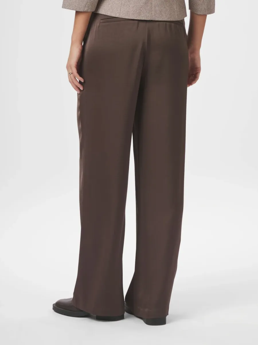 Neo Noir-Emmett Heavy Sateen Pants-164136-676 Dark Brown-DONKER BRUIN