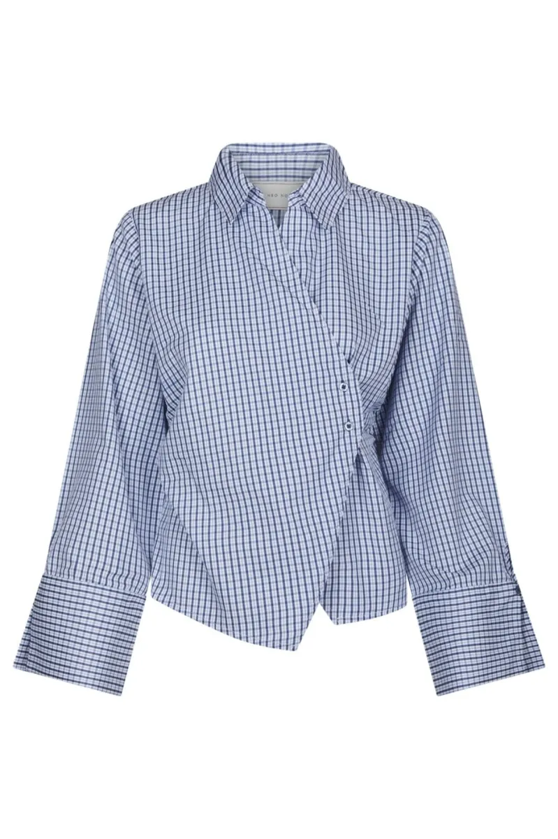 Neo Noir-Fenli Check Shirt-169775-140 Blue-BLUE