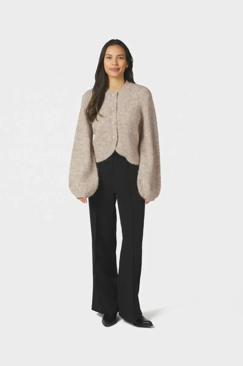 neo-noir-gio-fluffy-knit-cardigan-168524-976-beige-melange-beige-4 Neo Noir-Gio Fluffy knit cardigan-168524-976 Beige Melange-BEIGE