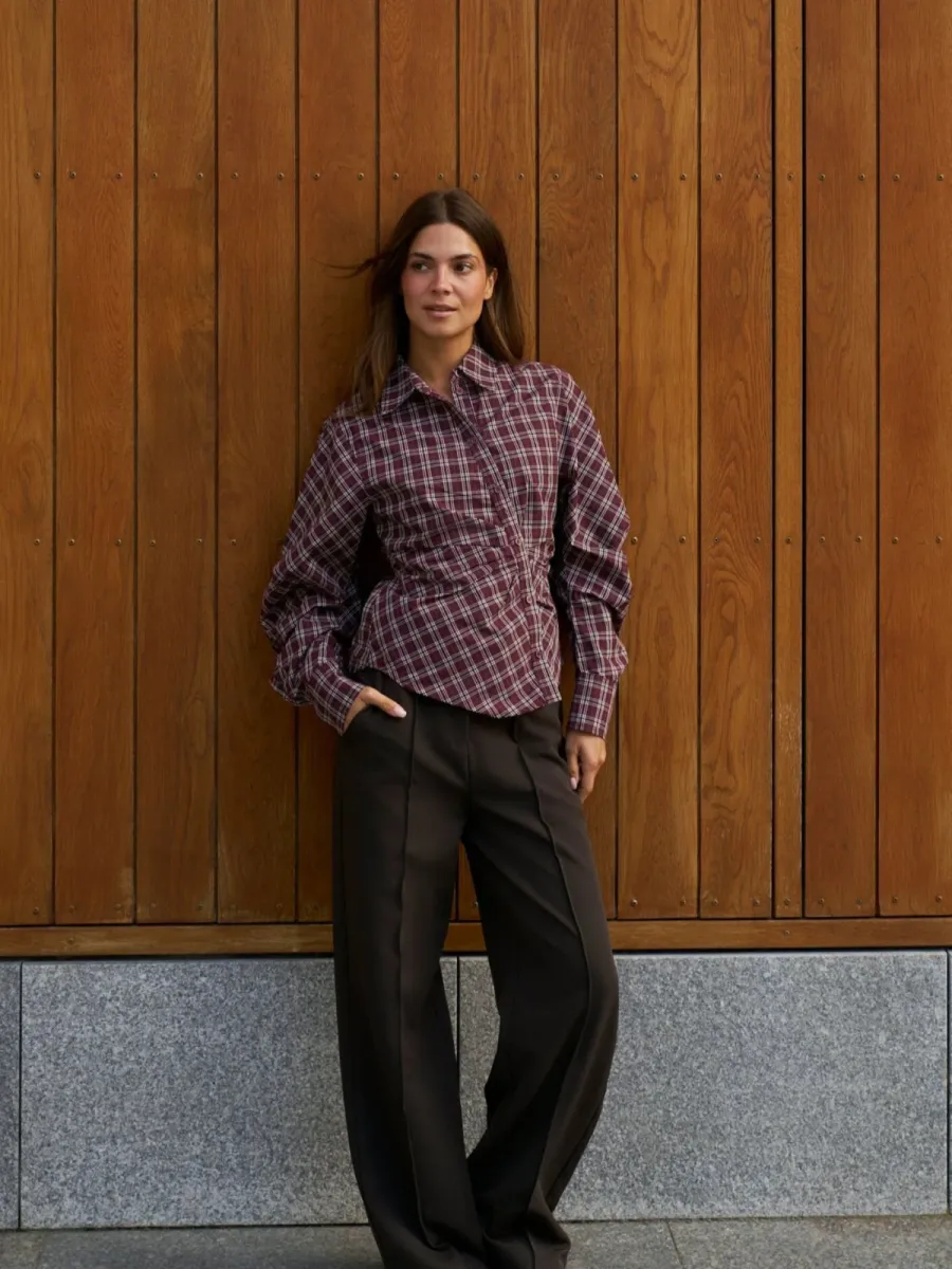 neo-noir-neoella-medium-check-shirt-168469-182-plum-paars-7 Neo Noir-Neoella Medium Check Shirt-168469-182 Plum-PAARS