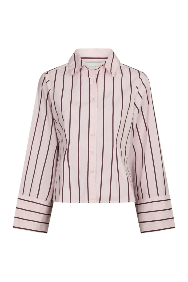 Neo Noir-Rosa Wide Stripe Shirt-169704-754 Light Pink-LICHT ROSE