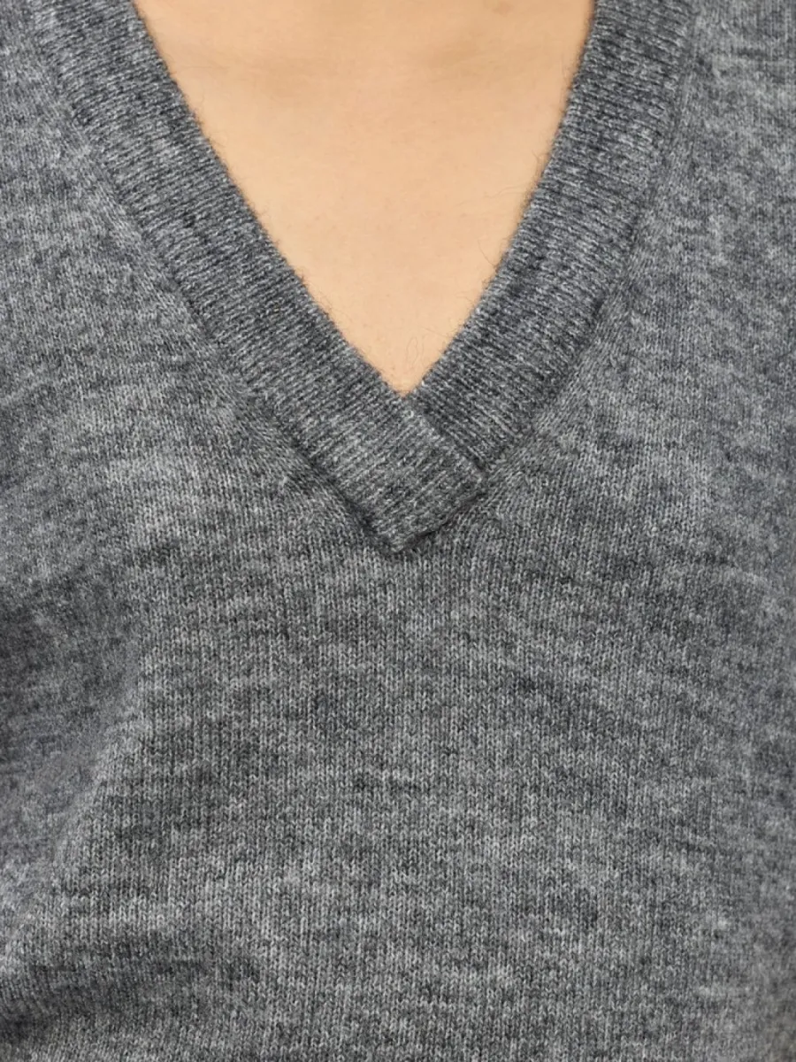 object-objdenisi-s-l-re-knit-vest-noos-23049215-medium-grey-melange-grijs-melee-4 OBJECT-OBJDENISI S/L RE KNIT VEST NOOS-23049215-Medium Grey Melange-GRIJS MELEE