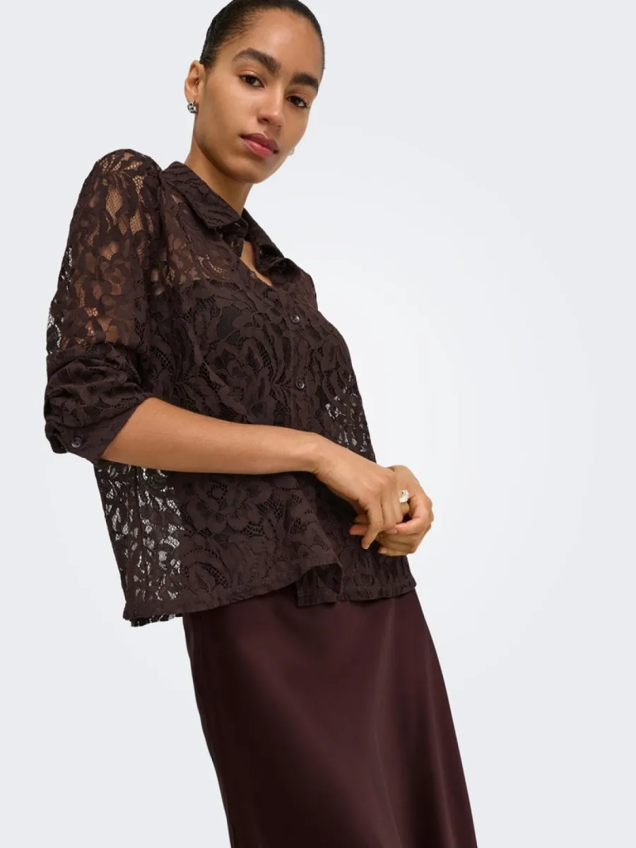 only-onlbirun-l-s-lace-shirt-wvn-15380416-black-toffee-chocolade-5 ONLY-ONLBIRUN L/S LACE SHIRT WVN-15380416-Black Toffee-CHOCOLADE