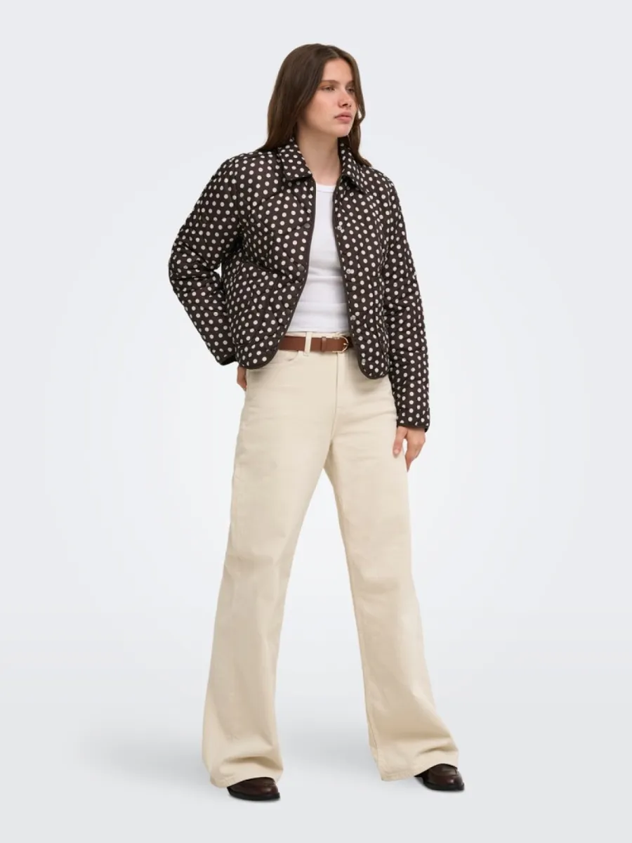 ONLY-ONLDOTTIE QUILT AOP JACKET CC OTW-15377726-Coffee Bean-CAFE