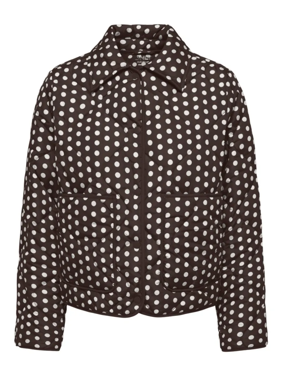 ONLY-ONLDOTTIE QUILT AOP JACKET CC OTW-15377726-Coffee Bean-CAFE