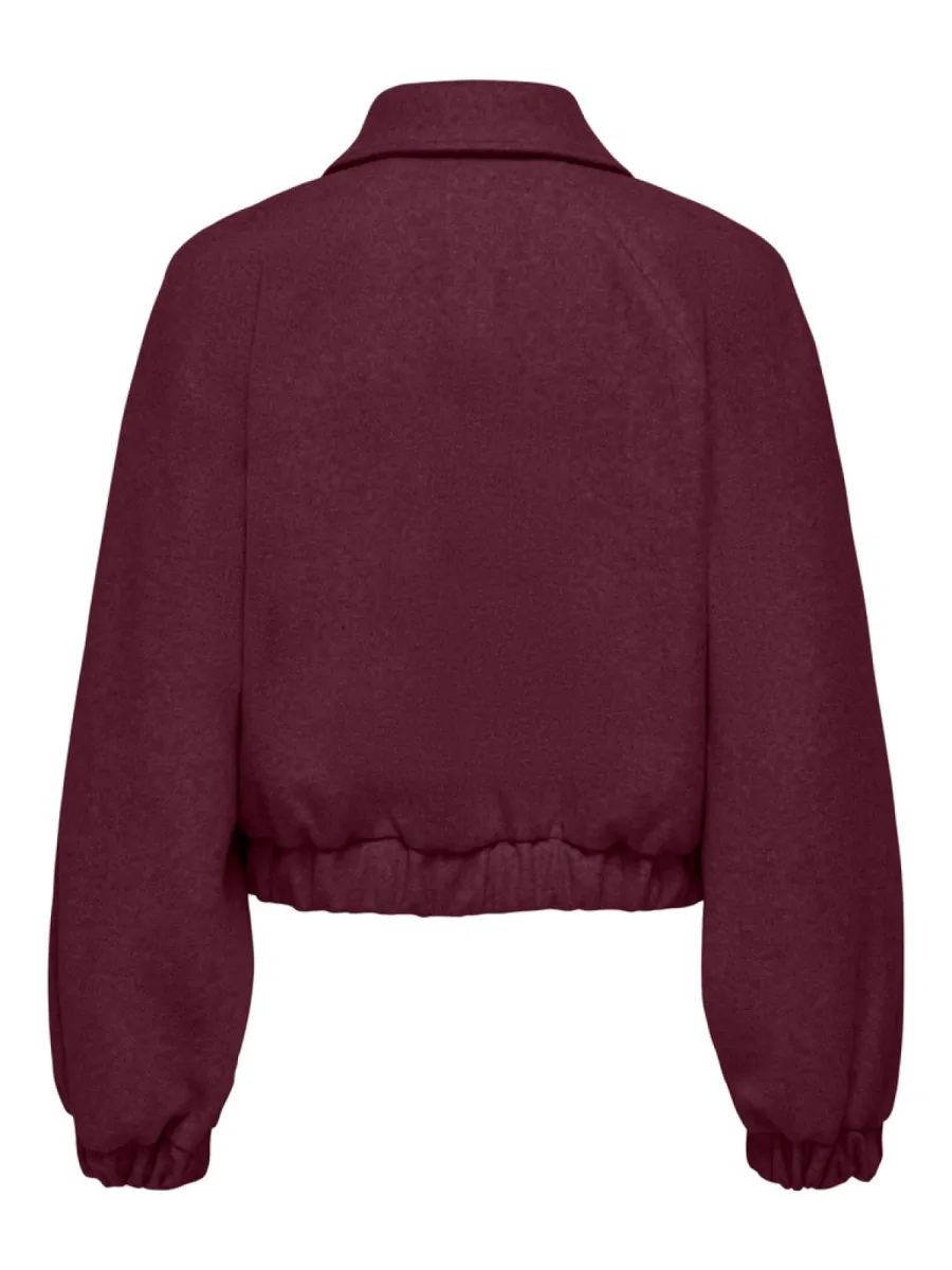 ONLY-ONLNANCY LIFE COLLAR JACKET CC OTW-15321922-Fig-BORDEAUX