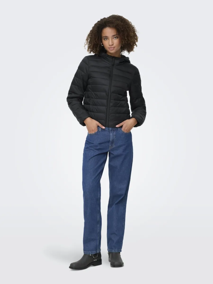 ONLY-ONLTAHIA LW QUILTED HOOD JKT NOOS O-15352020-Black-ZWART
