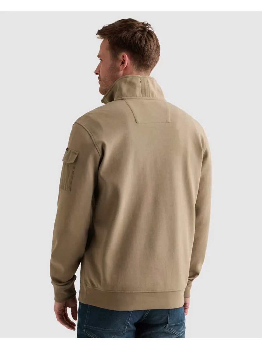pme-legend-half-zip-collar-interlock-jersey-psw2608423-6485-overland-trek-bruin-2 PME LEGEND-Half zip collar interlock jersey-PSW2608423-6485 Overland trek-BRUIN