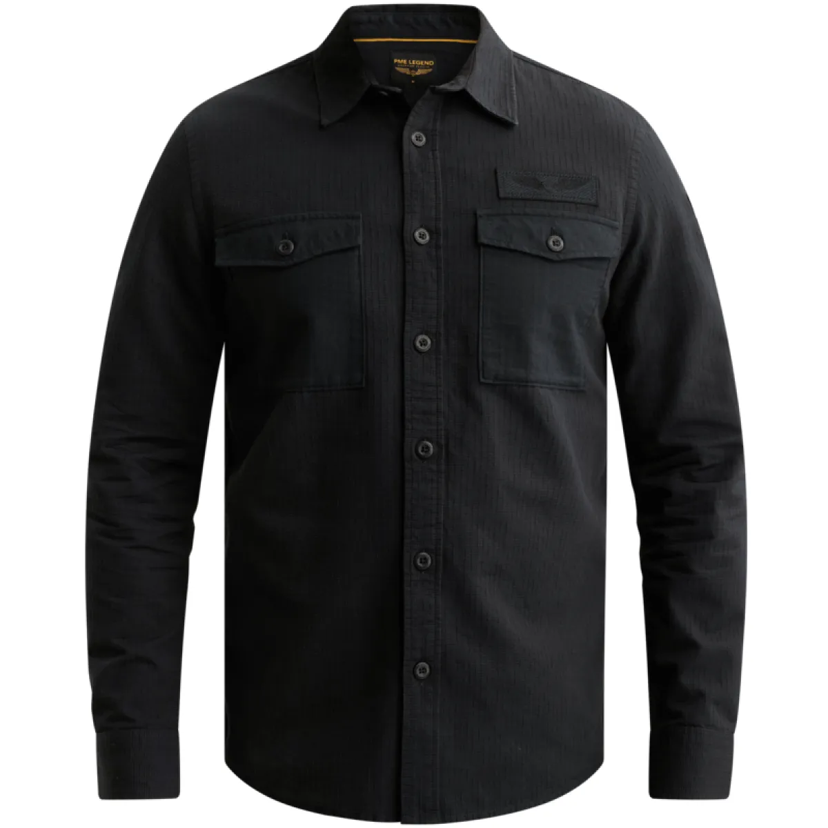 PME LEGEND-Long sleeve shirt Quilt Poplin-PSI2608213-5281-BLUE