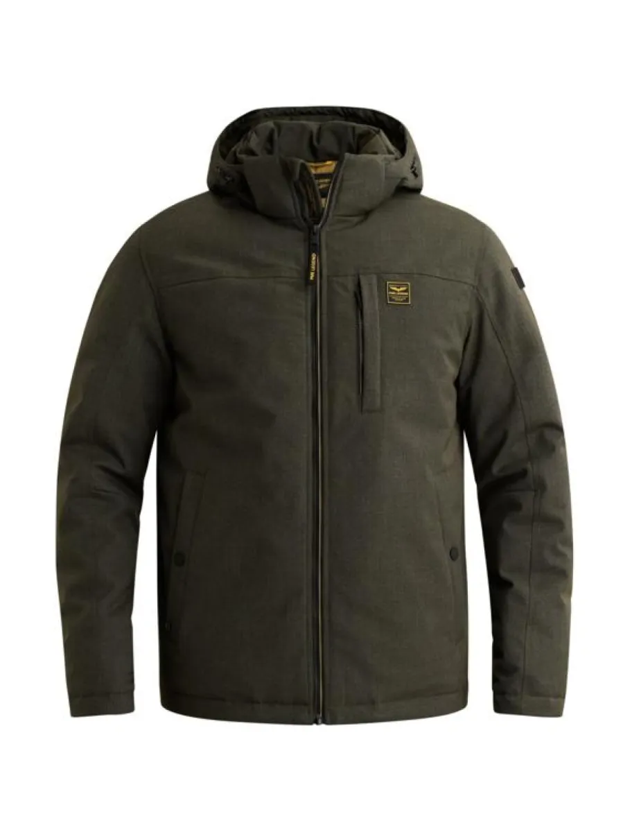 PME LEGEND-Semi long jacket STRATOR Melange T-PJA2608112-8039 Beluga-BRUIN