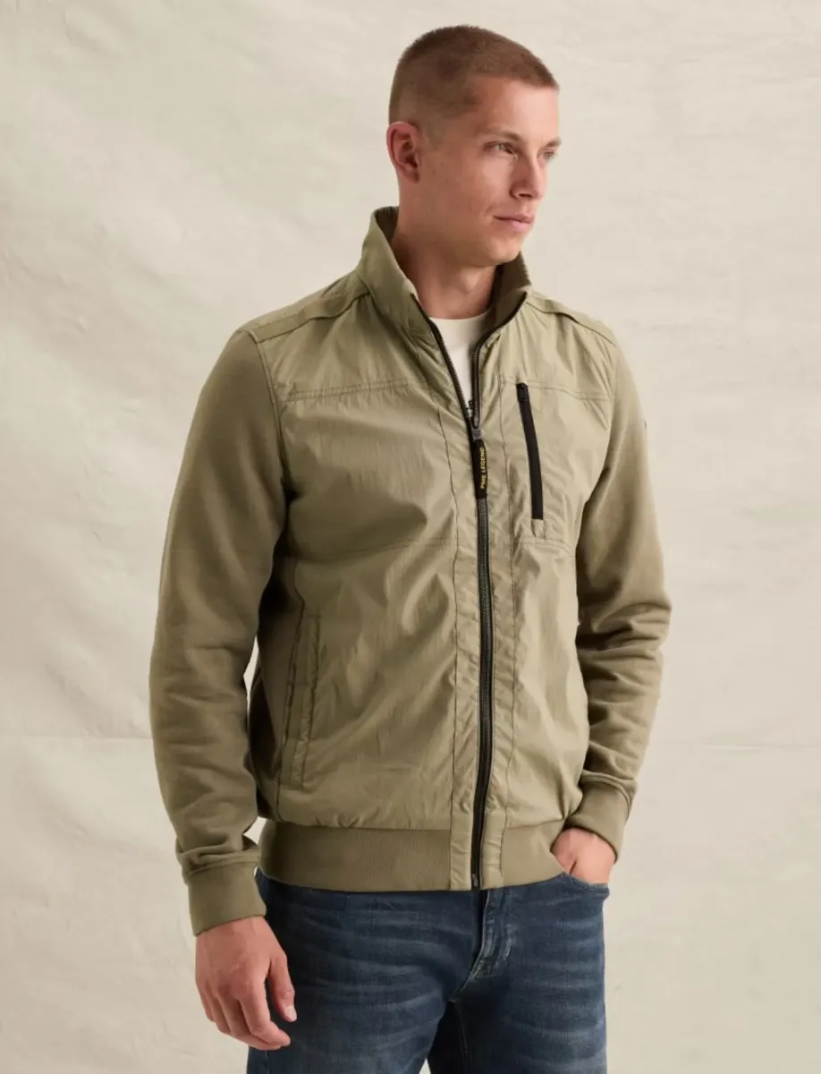 PME LEGEND-SHORT JACKET single jersey terry nylon mix hb-PJH2608438-6485 Overland trek-BRUIN
