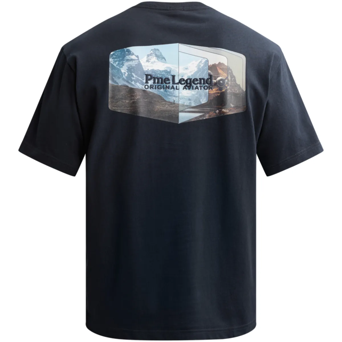 PME LEGEND-Short sleeve r-neck heavy oe digit-PTSS2608572-5281 Salute-BLUE