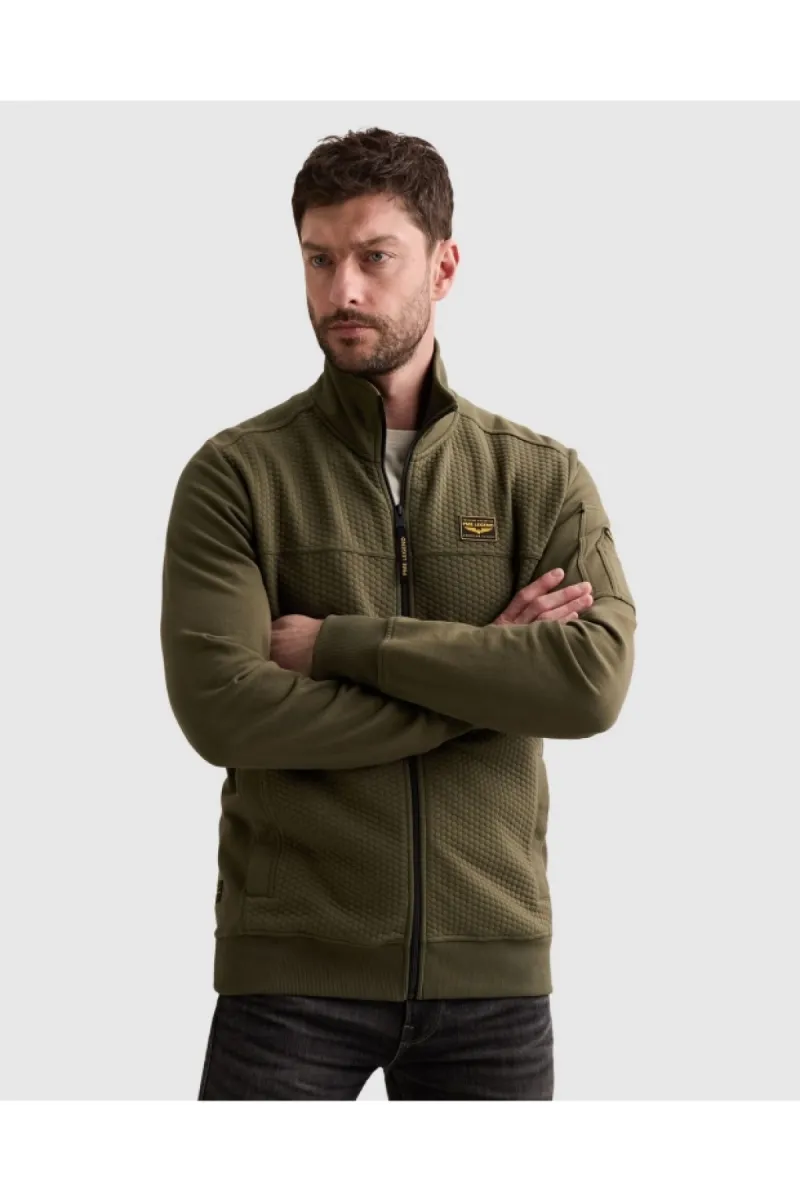 PME LEGEND-Zip jacket jacquard interlock fren-PSW2608436-6447 Kalamata-BRUIN