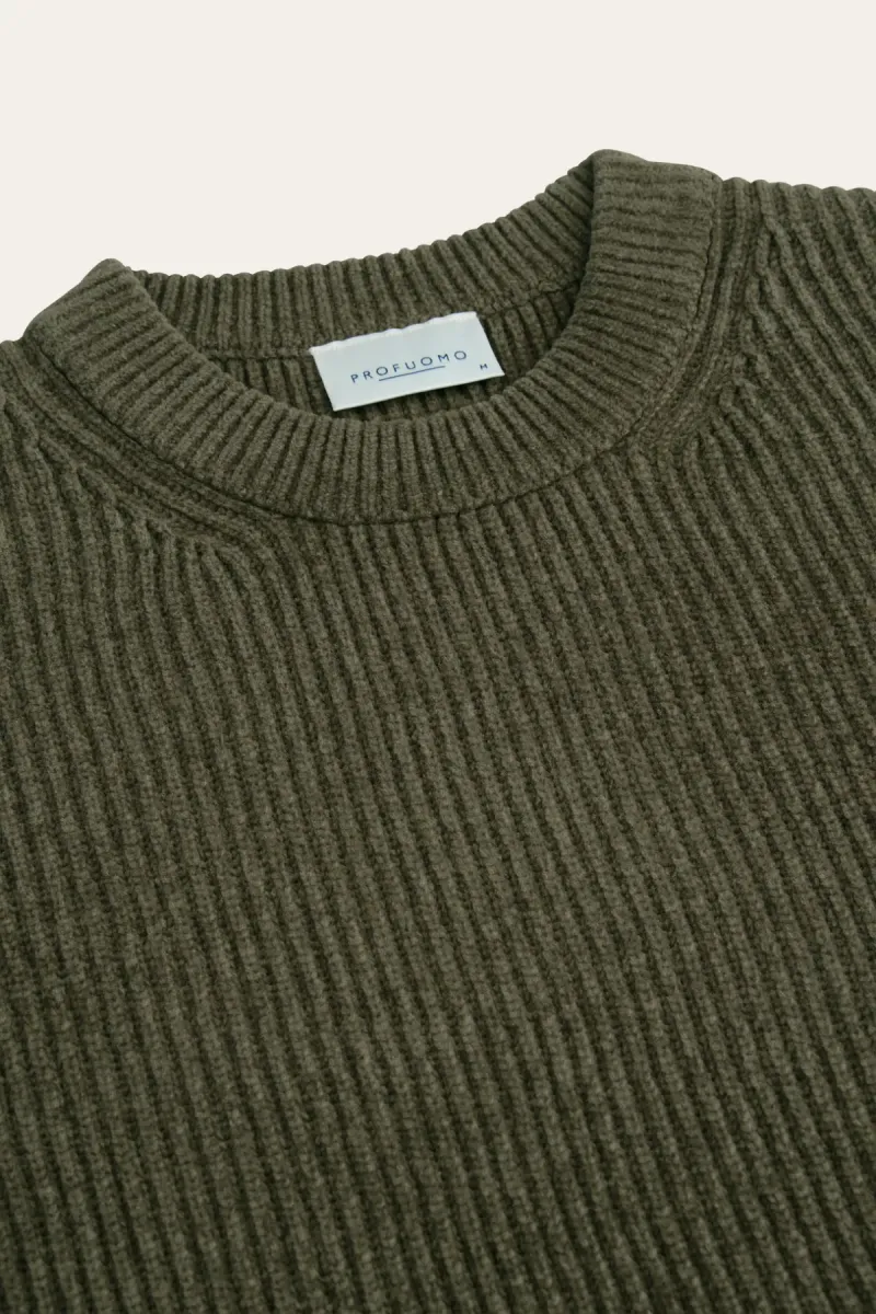 profuomo-chenille-crewneck-ppxj30034a-z-green-bruin-5 Profuomo-Chenille crewneck-PPXJ30034A-Z Green-BRUIN