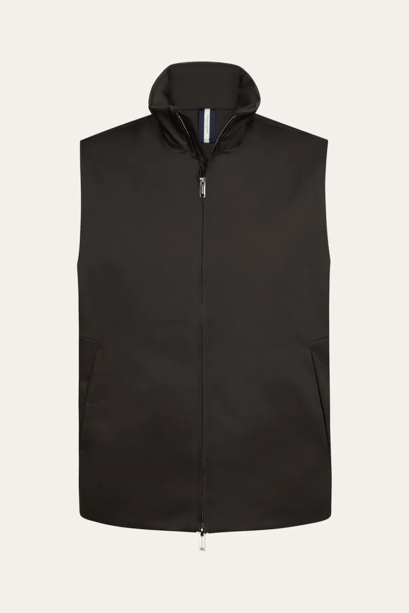 Profuomo-Magnet bodywarmer-PPXU30001C-H2 Dark brown-DONKER BRUIN