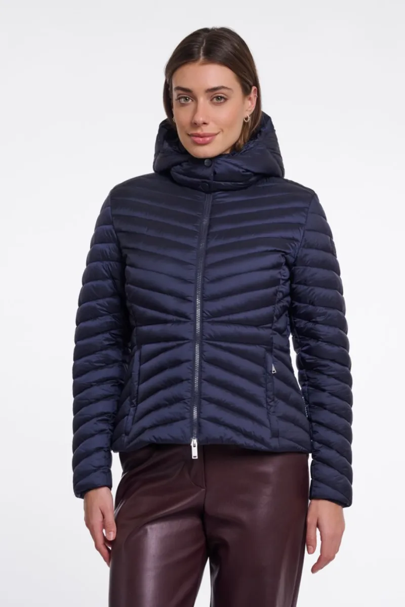 RINO & PELLE-Light Padded Fitted Jacket-Uvi 7002611-10175 Dark Navy-NAVY