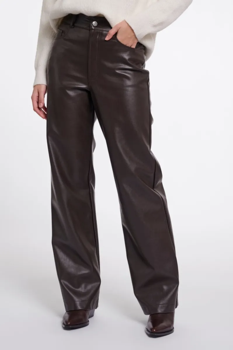 RINO & PELLE-Regular Length Straight Leg Pants-CorianRegular.7502612-11104 Peated-BRUIN