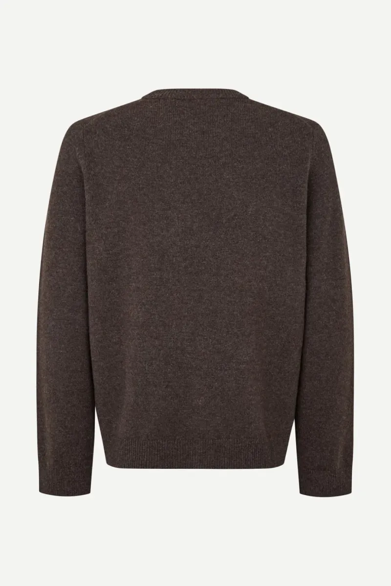 Samsoe Samsoe-Isak knit sweater 15010-M10000009-190840TCX Delicioso-BRUIN