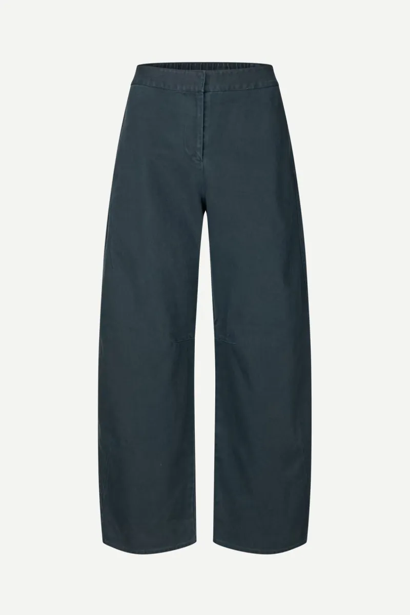 Samsoe Samsoe-Saroko trousers 15645-F26300158-CLR001421 Washed salute-NAVY