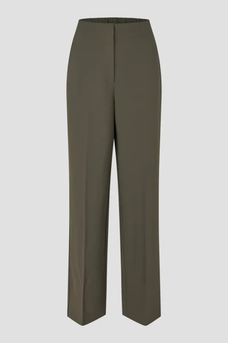 Second Female-58928-Fique Classic Trousers-8004 Black Olive-BRUIN