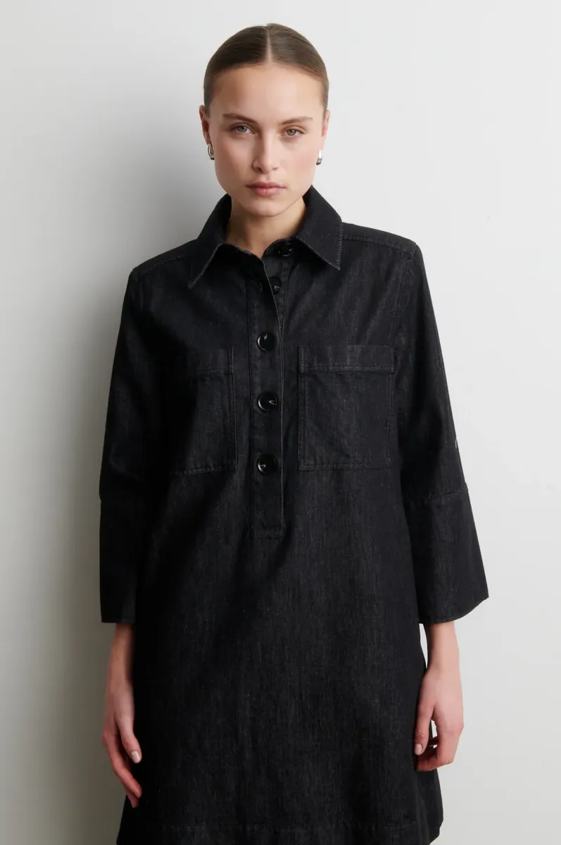 second-female-61012-dera-denim-new-tunic-dress-8001-black-zwart-3 Second Female-61012-Dera Denim New Tunic Dress-8001 Black-ZWART