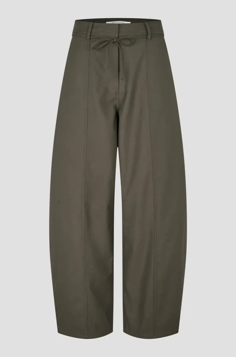 Second Female-61119-Blink New Cargo Trousers-8004 Black Olive-BRUIN