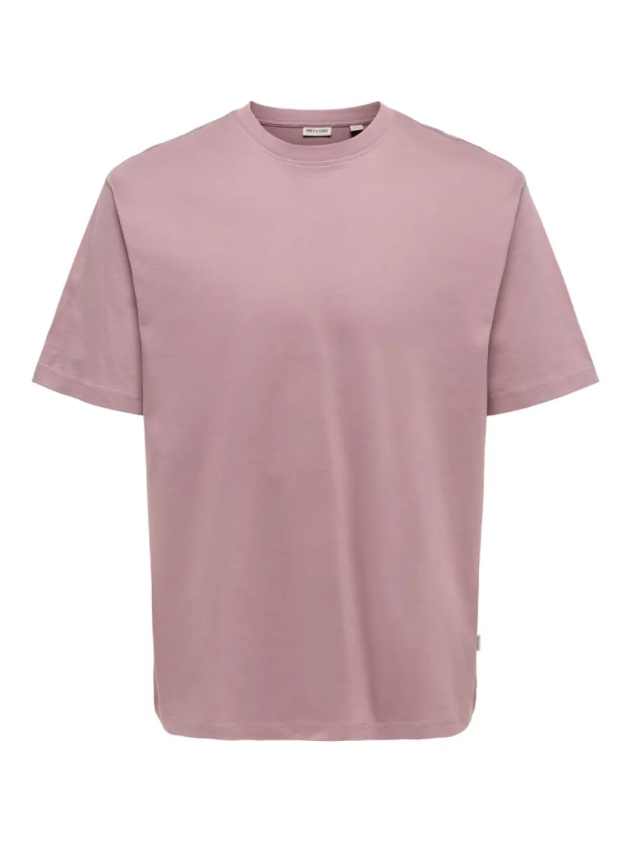 SONS-ONSFRED LIFE RLX SS TEE NOOS-22022532-Twilight mauve-ROSE