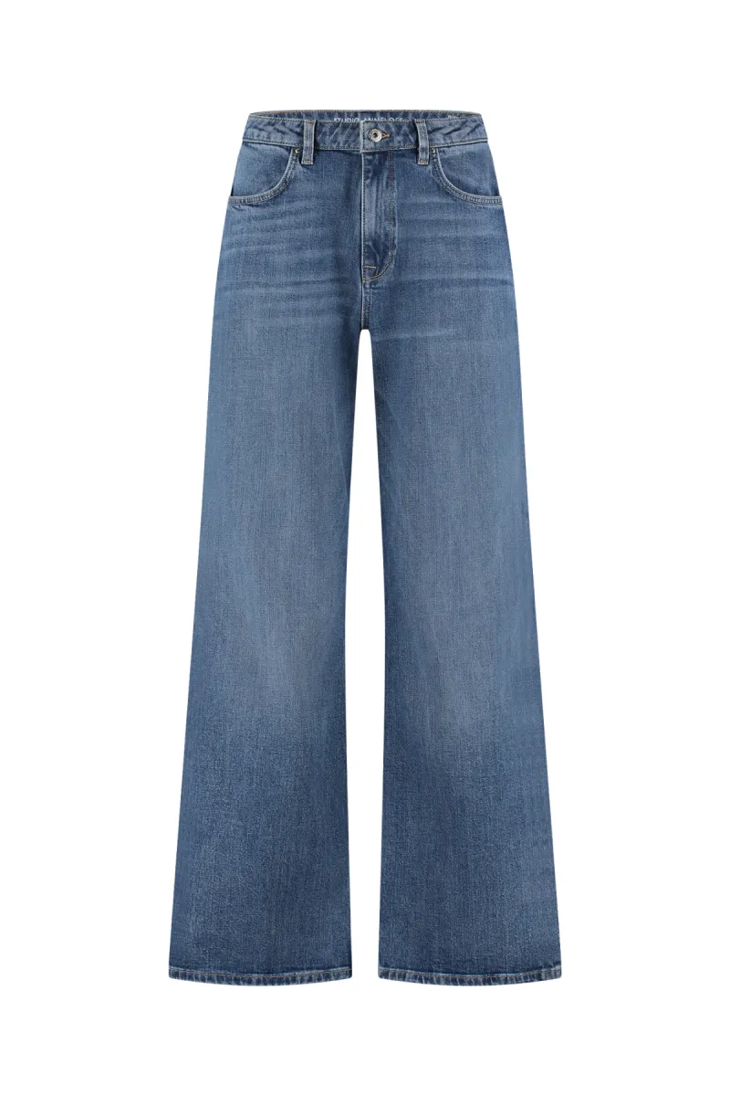 STUDIO ANNELOES-Lexie denim trousers-94853-6303 mid jeans-DENIM