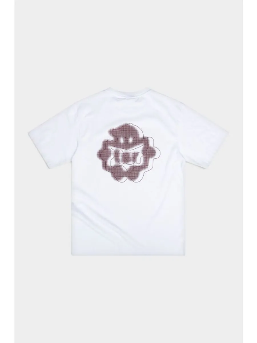 The Savage Report--Little Man Sprayed Tee-White-WIT