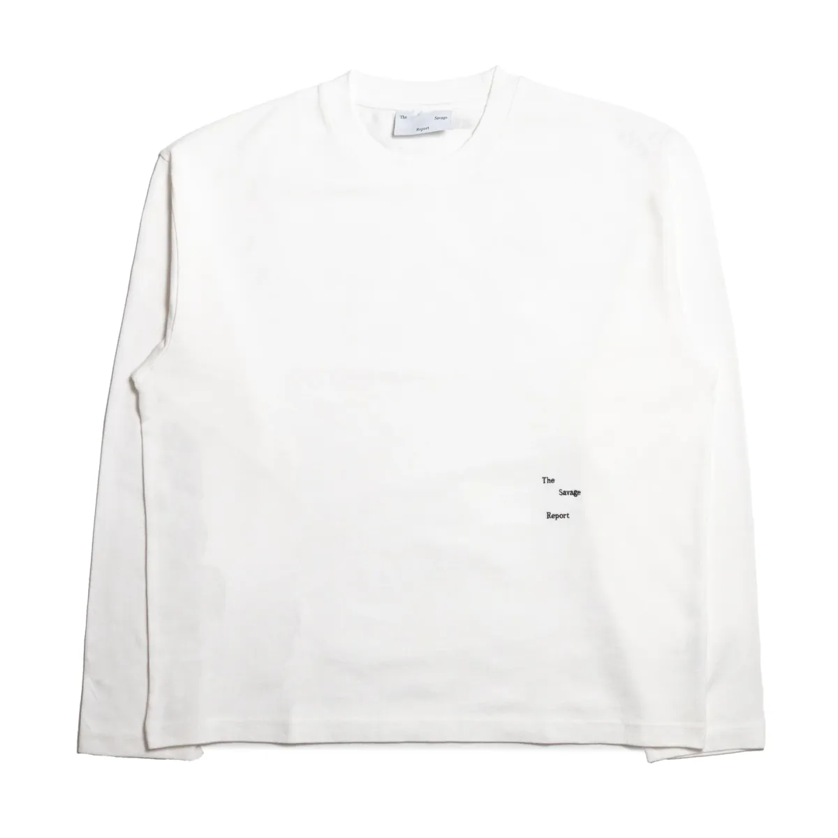 The Savage Report--Logo Bar Longsleeve-Off White-OFF WHITE