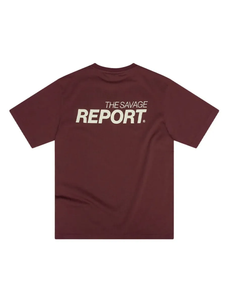 The Savage Report--Report Tee-Red Mahogany-ROOD