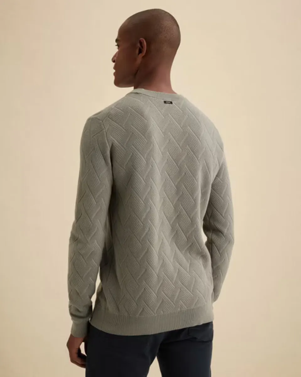 Vanguard-Crewneck cotton deluxe-VKW2608300-6479-GROEN