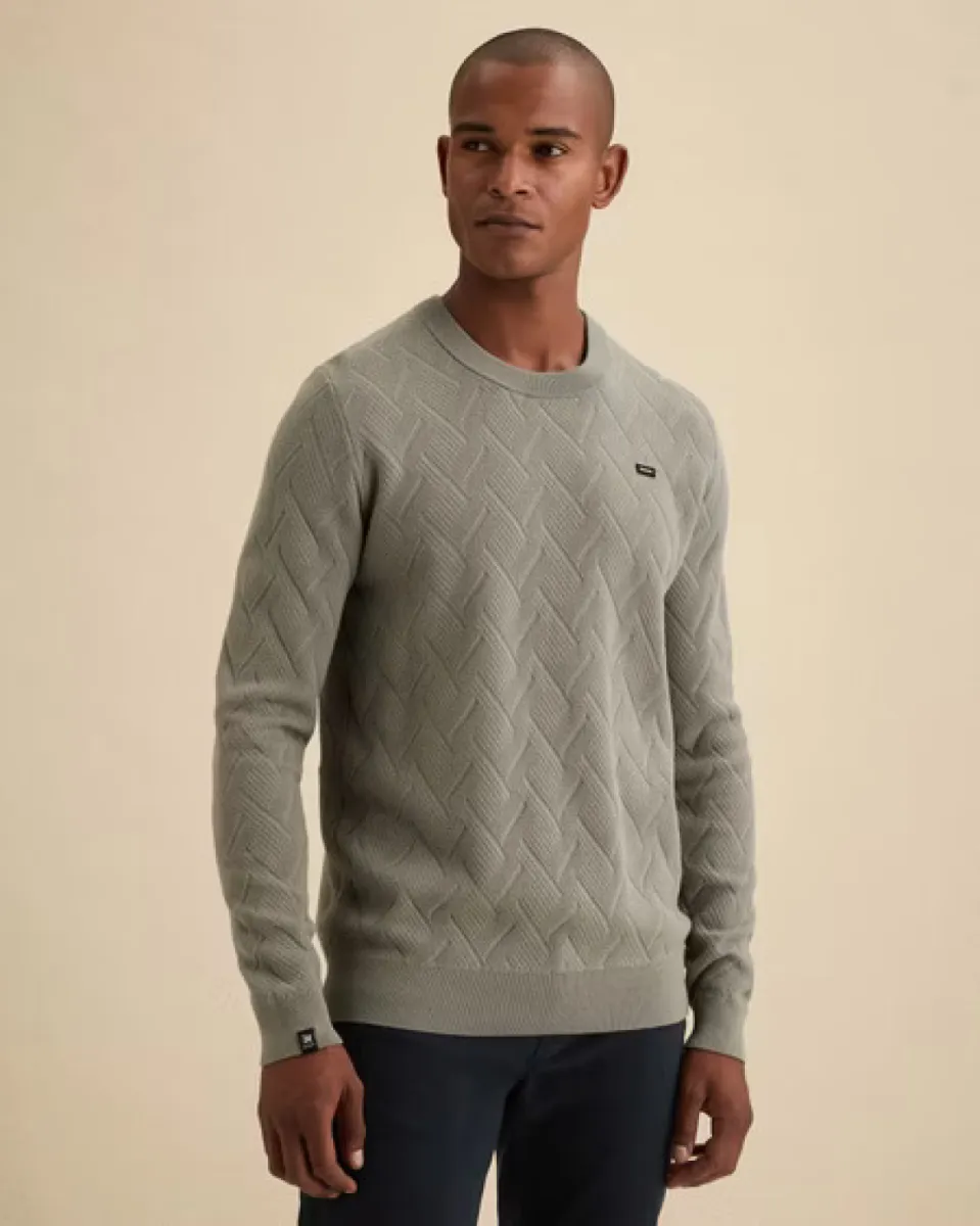Vanguard-Crewneck cotton deluxe-VKW2608300-6479-GROEN