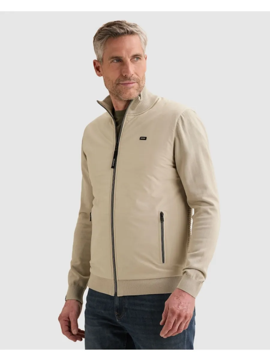 Vanguard-Zip jacket cotton modal-VKC2608354-7074-BEIGE