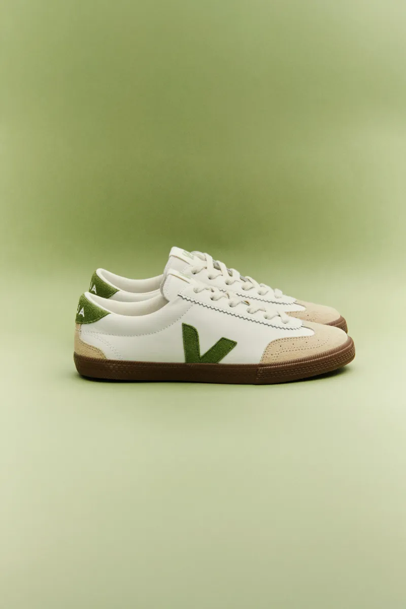 Veja-Volley O.T. Leather-VO2020875A-White Kiwi Bark-WIT COMBINATIES