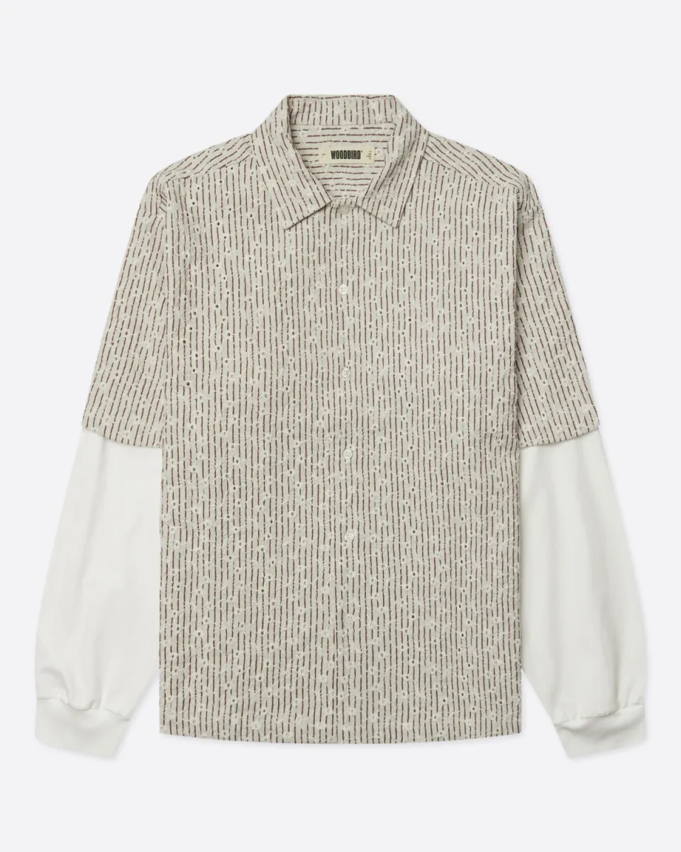 Woodbird-Wang j sleeve shirt-2636-713-Off white-OFF WHITE