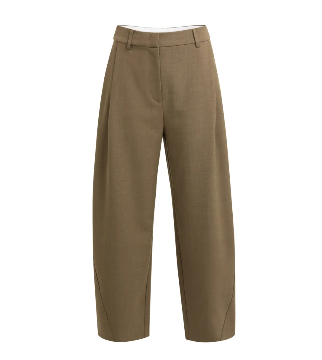 YAYA-Geweven broek met rechte pijpe; Polyester/Rayon Silk/Elastane; 90617-01-301275-608-90617-BRUIN