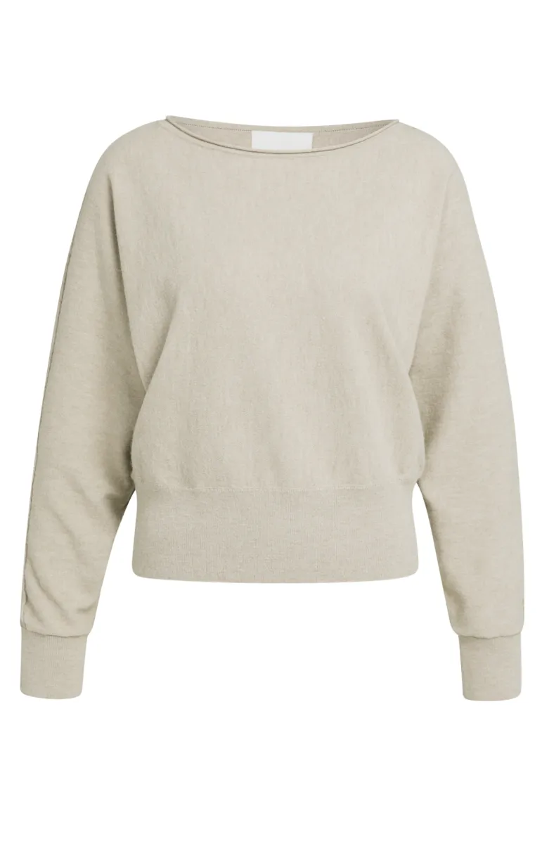YAYA-Trui met boothals en lange mou; Polyester/Acrylic/Wool; 61103-01-000622-608-61103-LICHT-/PAREL GRIJS
