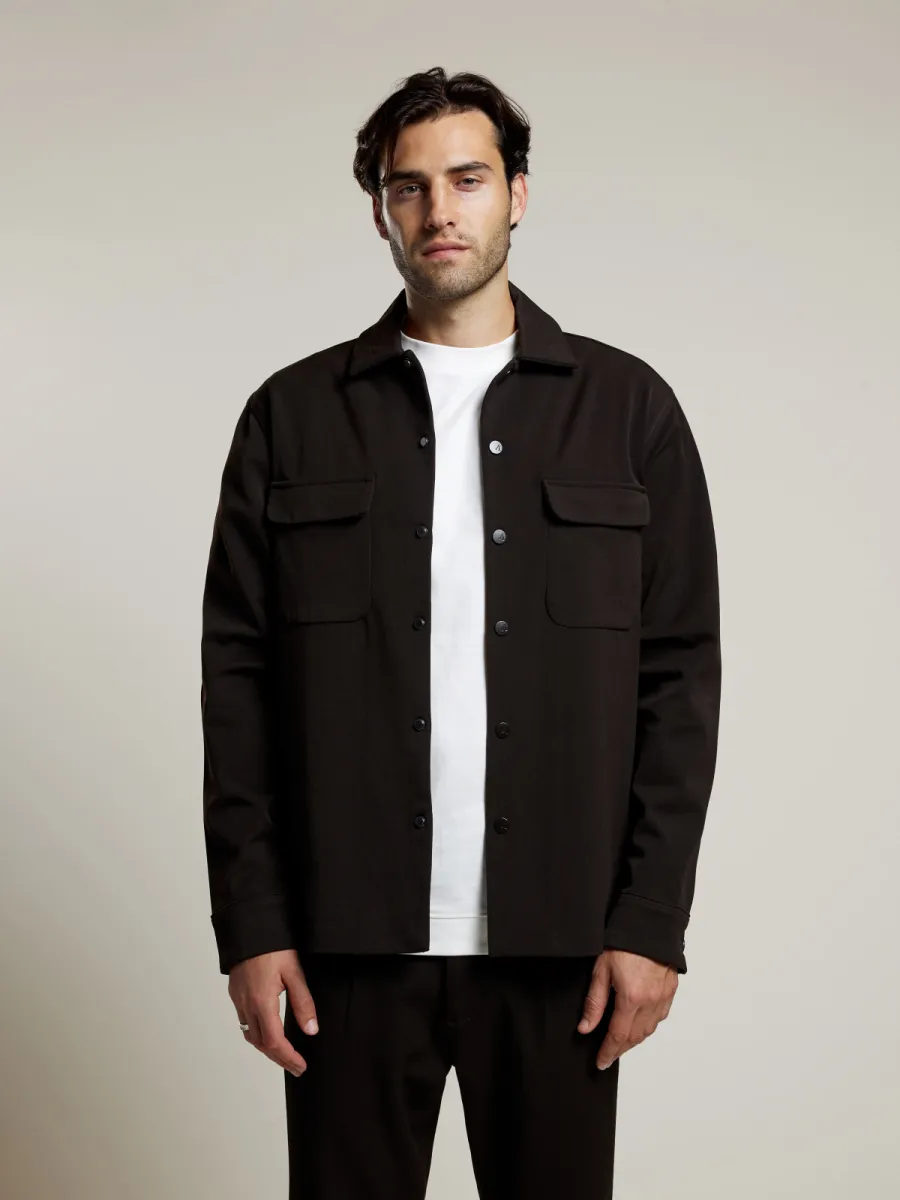 Aeden-Albano shirt-A22243047-206 Ganache-BRUIN