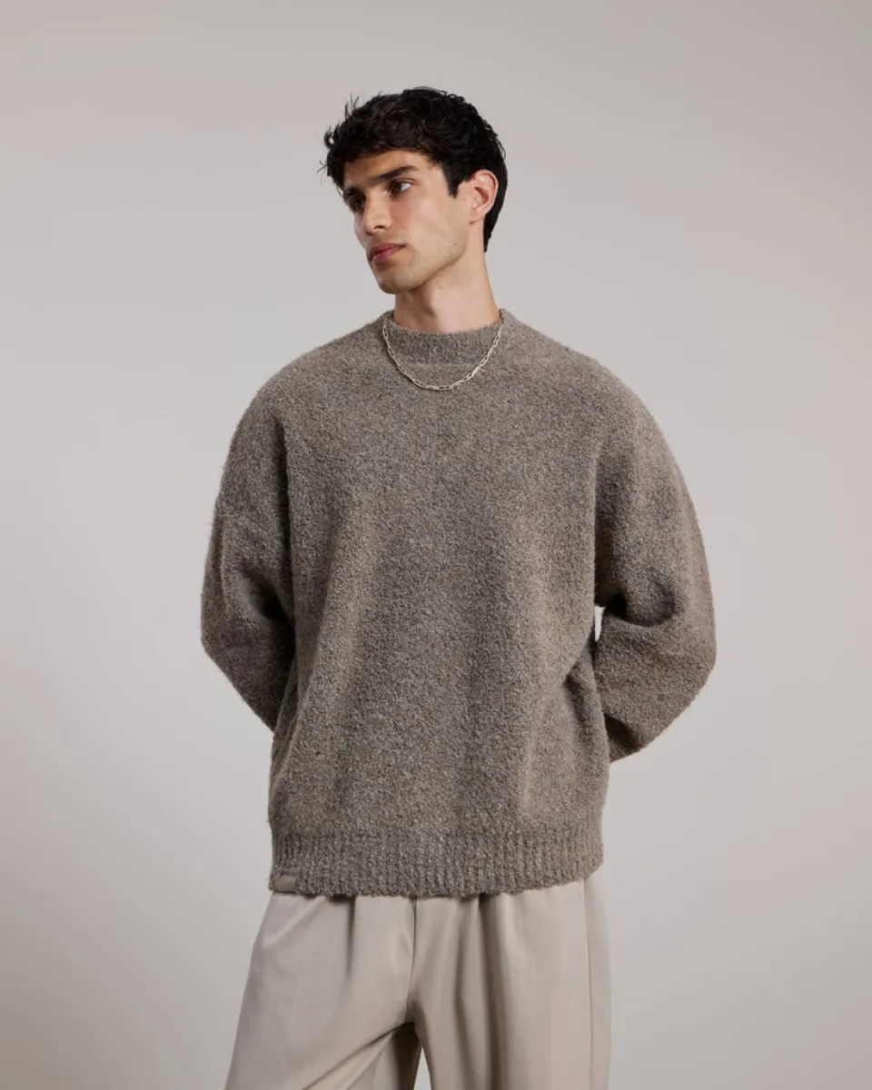 Aeden-Mozeno knit-A22243347-21 Grey mel-GRIJS