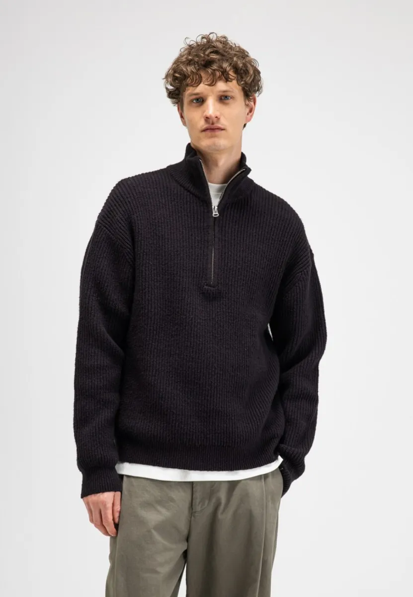 BUTCHER OF BLUE-Market half zip-M2626029-694 Topaz brown-BRUIN