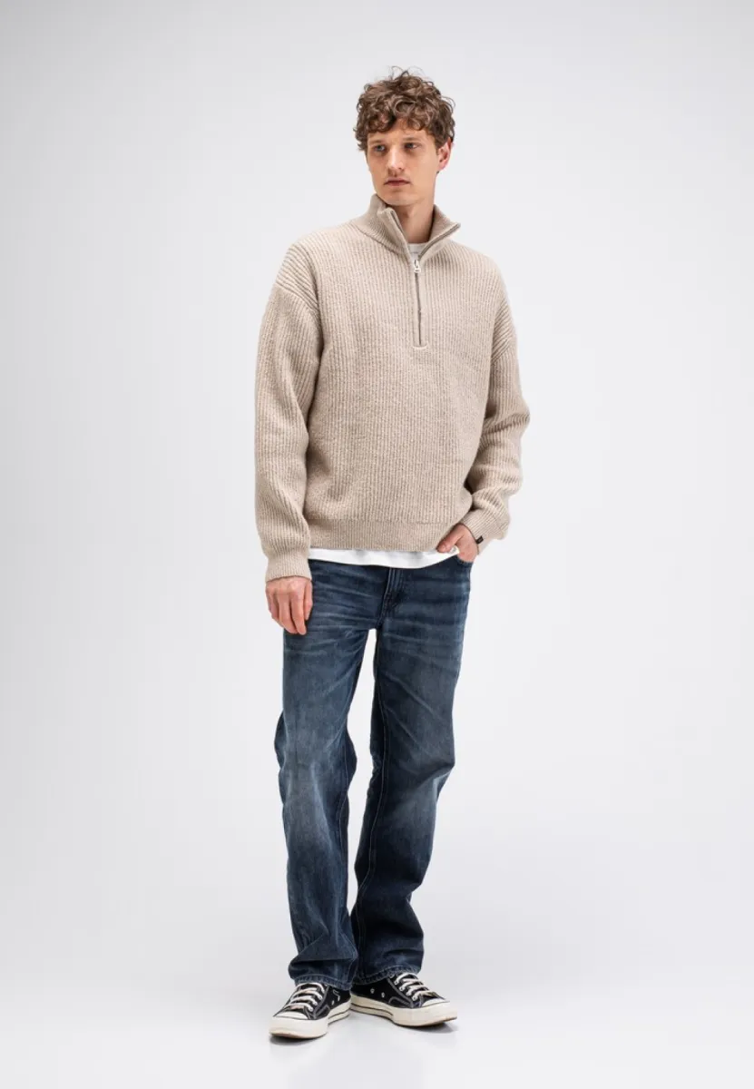 butcher-of-blue-market-half-zip-m2626029-697-lt-sand-zand-1 BUTCHER OF BLUE-Market half zip-M2626029-697 Lt. sand-ZAND